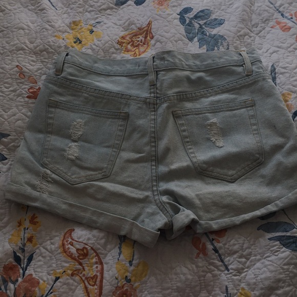 Forever 21. Size 30, light wash denim shorts - Picture 2 of 4